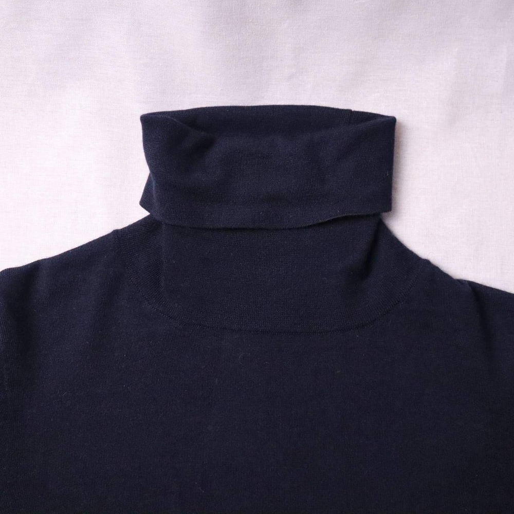 FALCONERI Black Cashmere Turtleneck Sweater Made in Italy Size‎ L - Picture 5 of 8